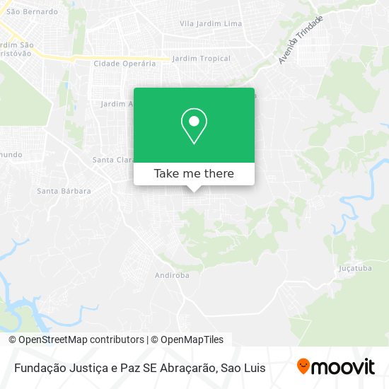 Fundação Justiça e Paz SE Abraçarão map