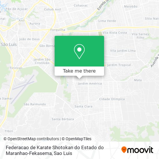 Federacao de Karate Shotokan do Estado do Maranhao-Fekasema map
