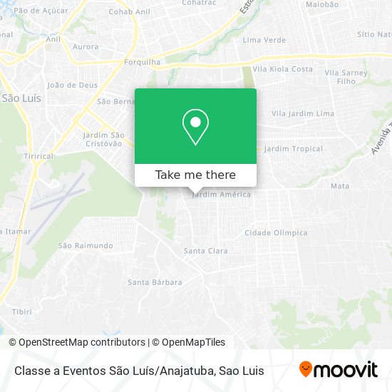 Classe a Eventos São Luís / Anajatuba map