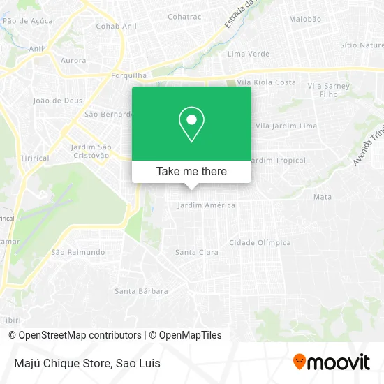Majú Chique Store map