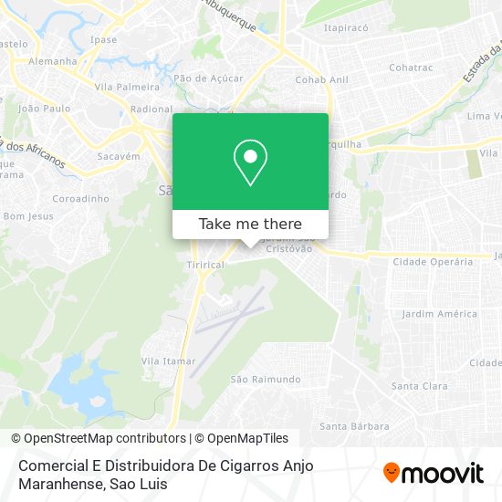 Mapa Comercial E Distribuidora De Cigarros Anjo Maranhense