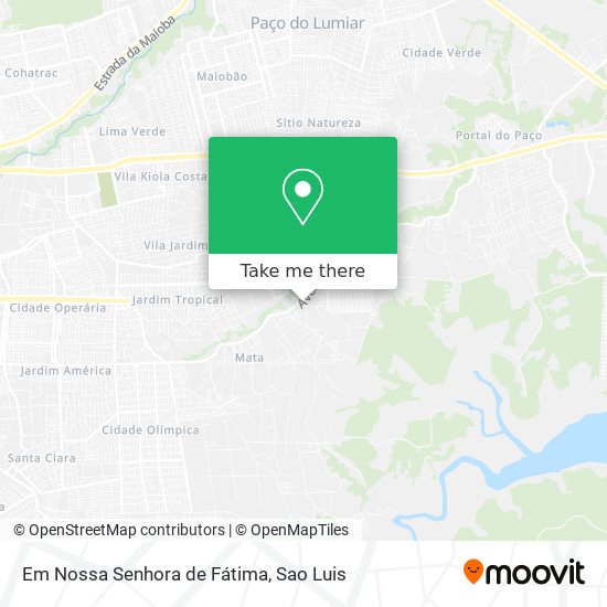 Em Nossa Senhora de Fátima map