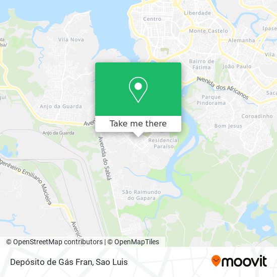Depósito de Gás Fran map