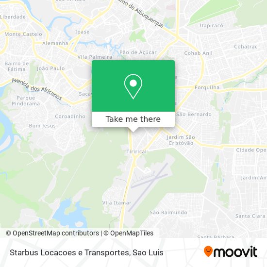 Starbus Locacoes e Transportes map