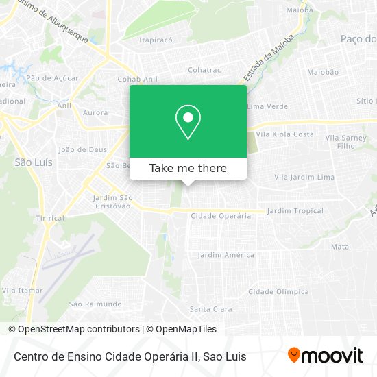 Centro de Ensino Cidade Operária II map