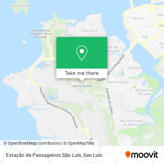 Mapa Estação de Passageiros São Luís