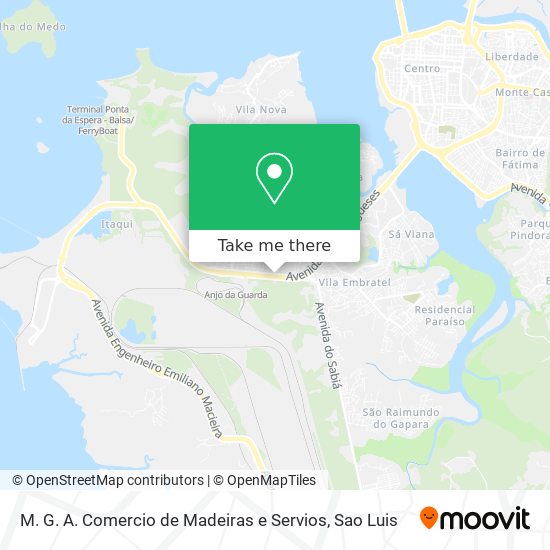 M. G. A. Comercio de Madeiras e Servios map