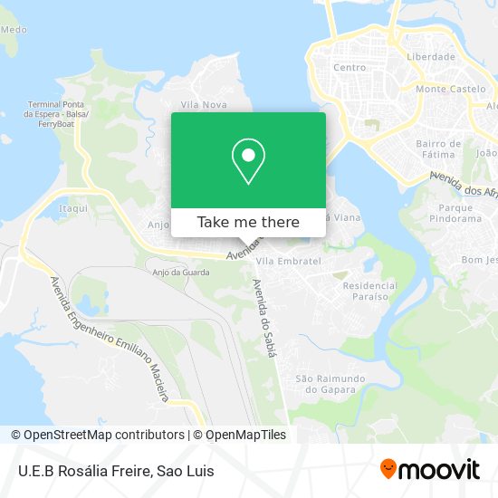 U.E.B Rosália Freire map