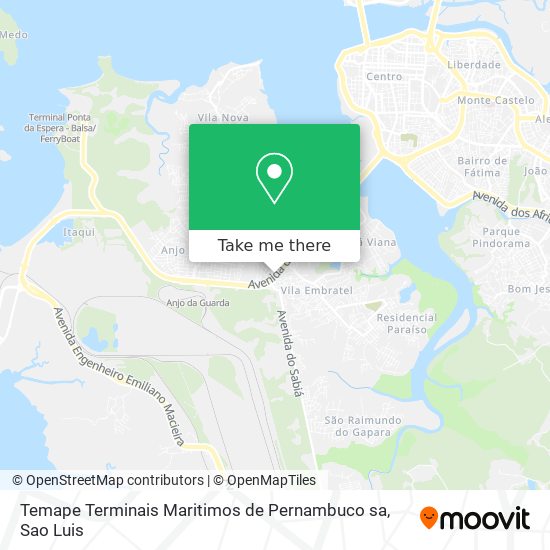 Temape Terminais Maritimos de Pernambuco sa map