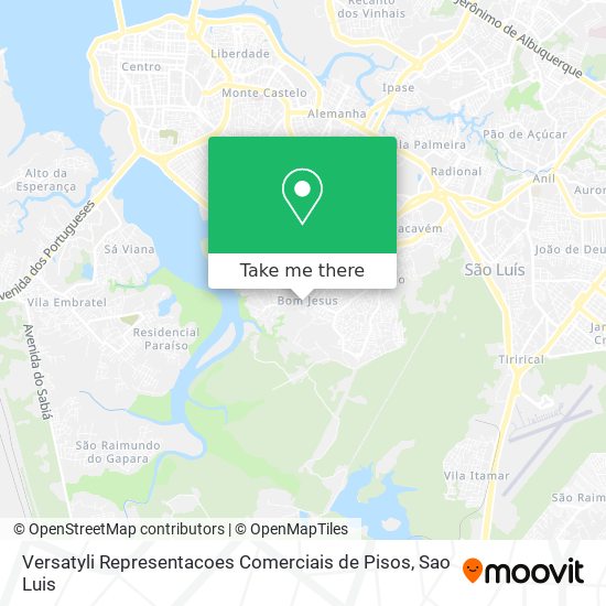 Versatyli Representacoes Comerciais de Pisos map