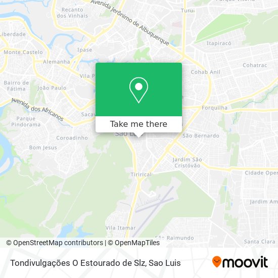 Mapa Tondivulgações O Estourado de Slz