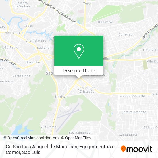 Mapa Cc Sao Luis Aluguel de Maquinas, Equipamentos e Comer