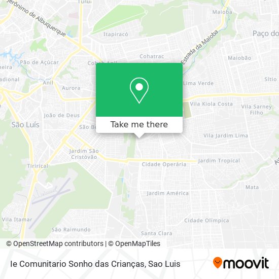 Ie Comunitario Sonho das Crianças map