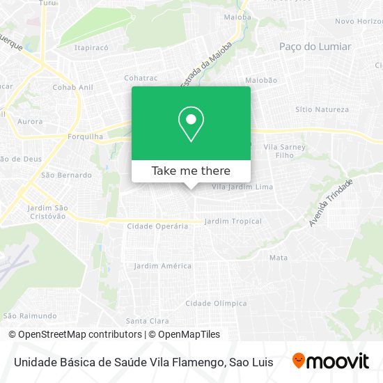 Unidade Básica de Saúde Vila Flamengo map