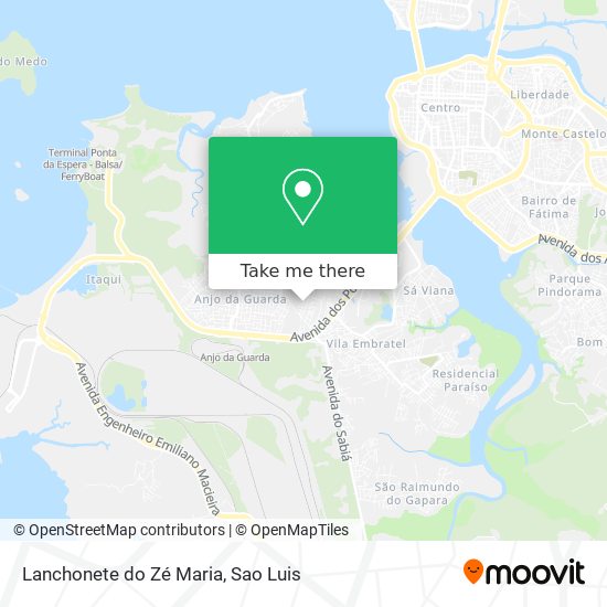 Lanchonete do Zé Maria map