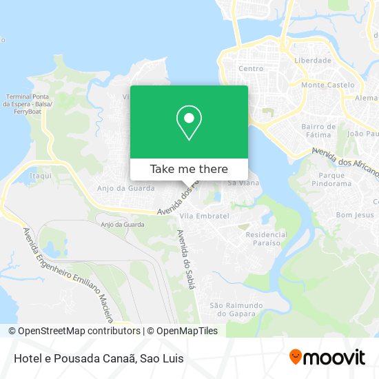Hotel e Pousada Canaã map