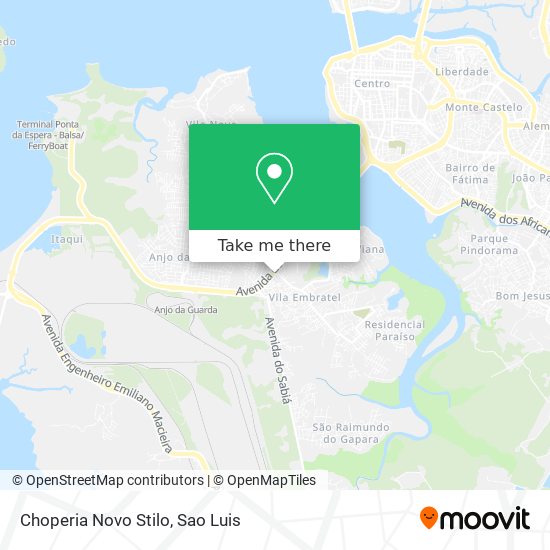 Choperia Novo Stilo map