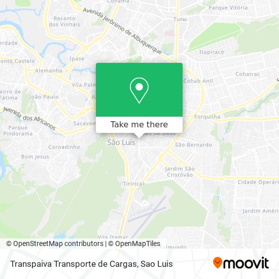 Transpaiva Transporte de Cargas map