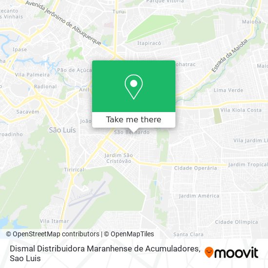 Dismal Distribuidora Maranhense de Acumuladores map