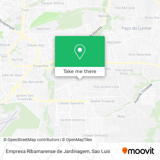 Empresa Ribamarense de Jardinagem map