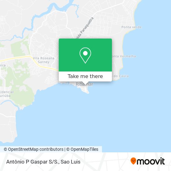 Antônio P Gaspar S/S. map