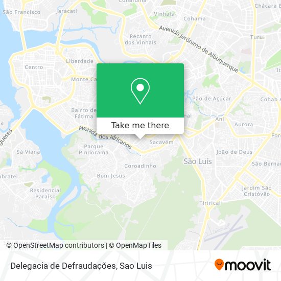 Delegacia de Defraudações map