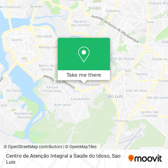 Centro de Atenção Integral a Saúde do Idoso map