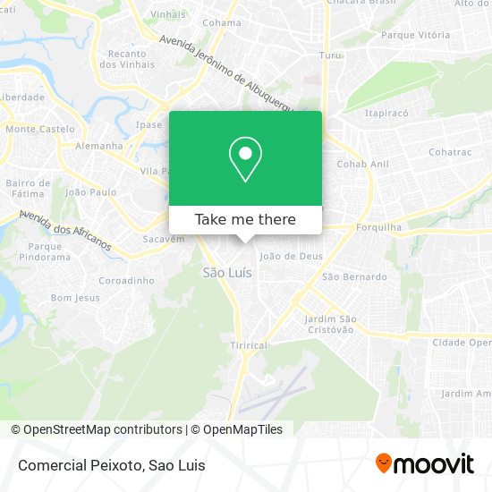 Comercial Peixoto map