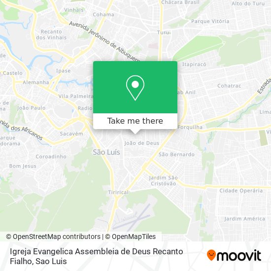 Igreja Evangelica Assembleia de Deus Recanto Fialho map