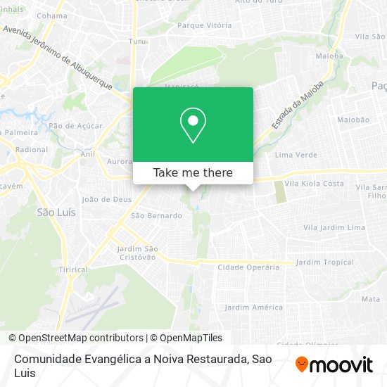 Comunidade Evangélica a Noiva Restaurada map