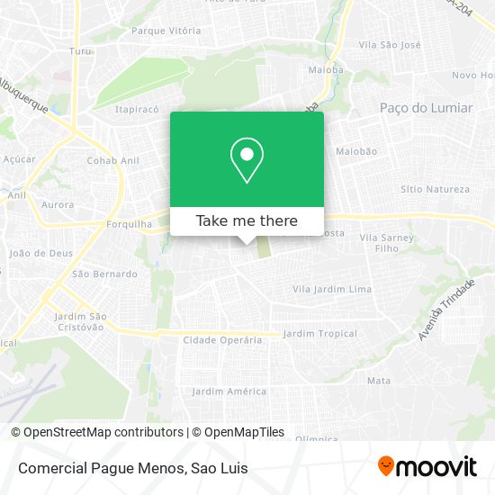 Comercial Pague Menos map