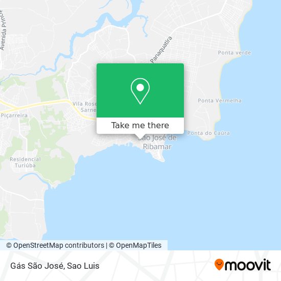 Gás São José map