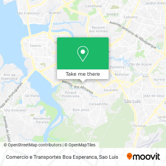 Comercio e Transportes Boa Esperanca map