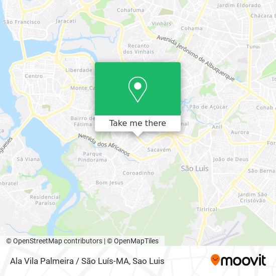 Ala Vila Palmeira / São Luís-MA map