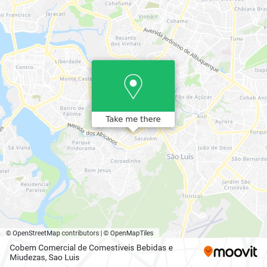 Cobem Comercial de Comestiveis Bebidas e Miudezas map
