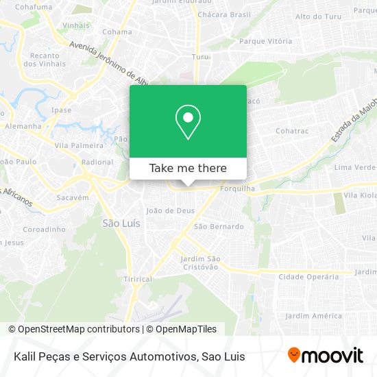Kalil Peças e Serviços Automotivos map
