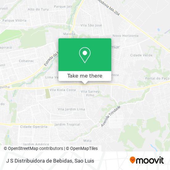 J S Distribuidora de Bebidas map
