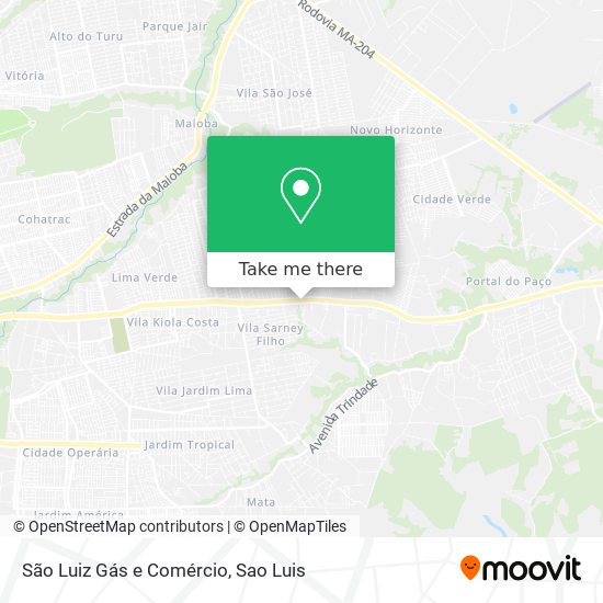 São Luiz Gás e Comércio map