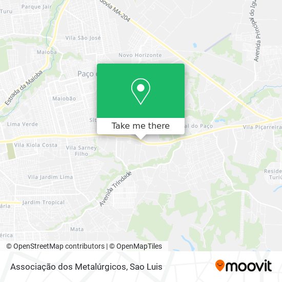 Associação dos Metalúrgicos map