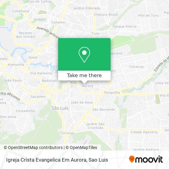 Igreja Crista Evangelica Em Aurora map