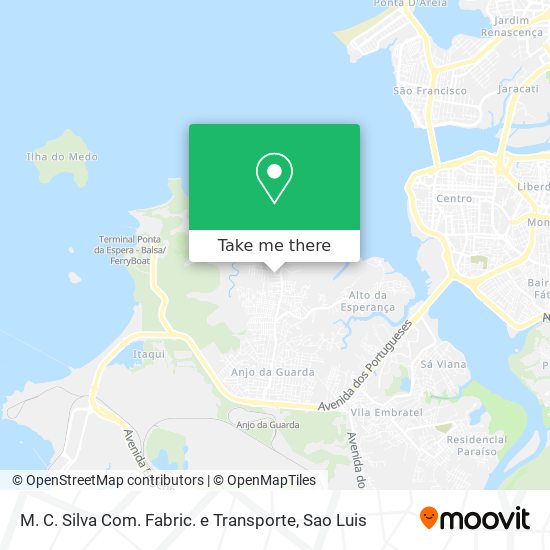 Mapa M. C. Silva Com. Fabric. e Transporte