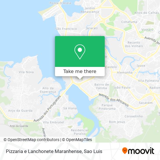 Mapa Pizzaria e Lanchonete Maranhense