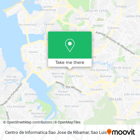 Centro de Informatica Sao Jose de Ribamar map