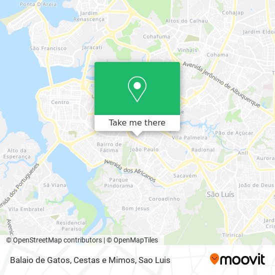 Balaio de Gatos, Cestas e Mimos map
