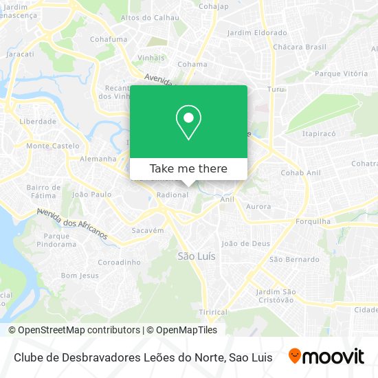 Clube de Desbravadores Leões do Norte map