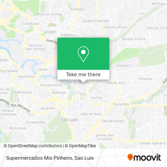 Mapa Supermercados Mix Pinheiro