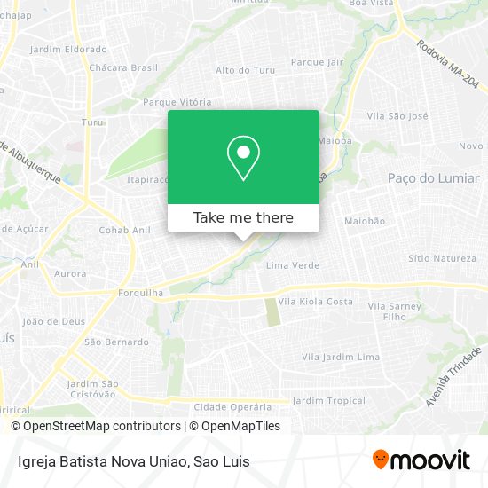 Igreja Batista Nova Uniao map