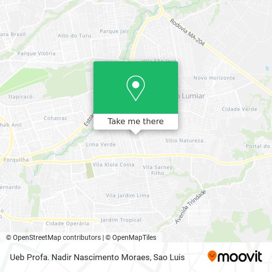 Ueb Profa. Nadir Nascimento Moraes map