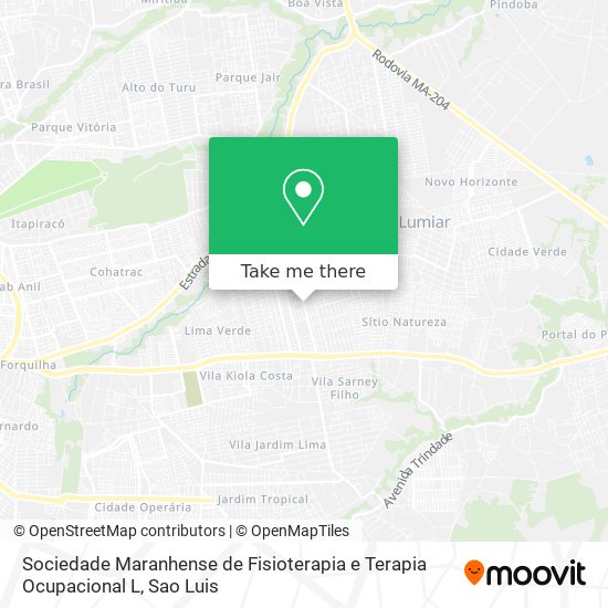 Sociedade Maranhense de Fisioterapia e Terapia Ocupacional L map
