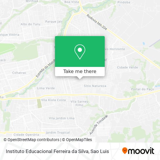 Instituto Educacional Ferreira da Silva map